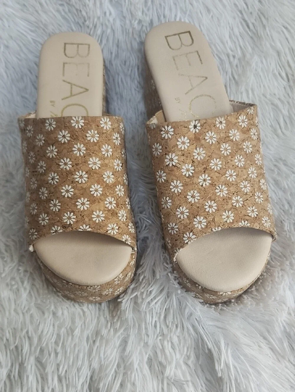BEACH by Matisse Womens Terry Floral Platform Clog Dress Sandals Size 9 Heel 3